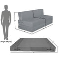 Adorn India Easy Treno 3 Seater Sofa Cum Bed Sit & Sleep Perfect for Guest, Colour Grey, 5'x6' (1 Year Warranty)