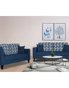 Adorn India Berlin Bricks 3+2 5 Seater Sofa Set (Blue) Martin Plus