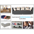 Adorn India Alica Modular Sofa Set(Dark Grey)