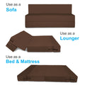 Adorn India Easy Treno 3 Seater Sofa Cum Bed Sit & Sleep Perfect for Guest, Colour Brown, 5'x6', (1 Year Warranty)