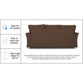 Adorn India Alexia Five Seater Sofa Set 3-1-1 (Brown)