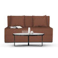 Adorn India Easy 2 Seater Sofa Cum Bed Alyn 4'x 6' (Brown) (1 Year Warranty)