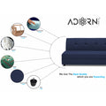 Adorn India Atlas Modular Sofa Set (Dark Blue)(3 Year Warranty)