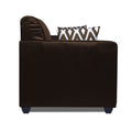 Rio Highback Leatherette 3 Seater Sofa (Brown)