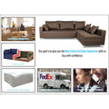 Straight line L Shape Sofa (Camel)