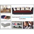 Adorn India Exclusive Two Tone Alica Modular Sofa Set (Maroon & Black), Wood, Foam