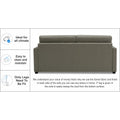 Adorn India Exclusive Flavio Leatherette 3-1-1 Sofa Set (Grey)