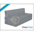 Adorn India Easy Treno 3 Seater Sofa Cum Bed Sit & Sleep Perfect for Guest, Colour Grey, 6'x6' (1 Year Warranty)