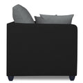 Zink Straight Line 3-1-1 5 Seater Sofa Set(Black & Grey)