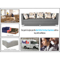 Adorn India Alica 3 Seater Sofa (Light Grey), Wood, Foam