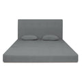 Adorn India Easy Highback 3 Seater Sofa Cum Bed Decent 6' x 6' (Grey) (1 Year Warranty)