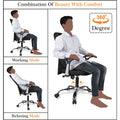 Adorn India Aura Breathable Mesh Mid Back Office/Study Chair (Black)