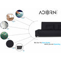 3 Seater Sofa Cum Bed Blake (Black), Wood, Foam