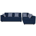 Adorn India Rio HighBack L Shape 6 Seater Sofa Set (Right Hand Side) (Blue) (3 Year Warranty)