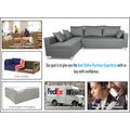 Straight Line 6 seater L Shape Sofa set (Left Side Handle)(Light Grey)