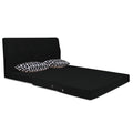 3 Seater Sofa Cum Bed Easy Highback Rhombus 5x6 (Black)