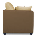 Zink Straight Line 3 Seater Sofa (Brown & Beige)