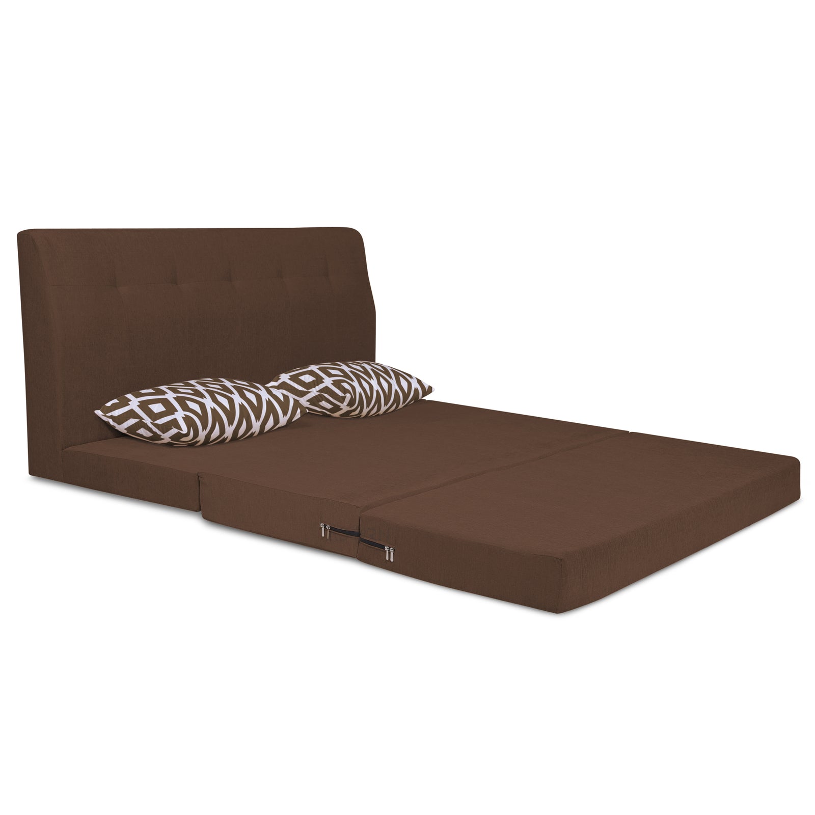 Adorn India Easy Highback Three Seater Sofa Cum Bed Rhombus 5' x 6' (B