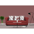 Adorn India Magnum 3 Seater Sofa (Maroon), Wood, Foam