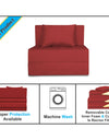 Adorn India Easy Single Seater Sofa Cum Bed Alyn 3'x 6' (Maroon)