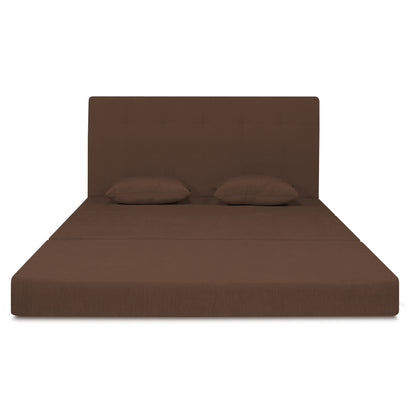 Adorn India Easy Highback Three Seater Sofa Cum Bed Decent 6' x 6' (Brown)