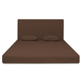 Adorn India Easy Highback Three Seater Sofa Cum Bed Decent 6' x 6' (Brown) (1 Year Warranty)
