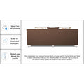 Adorn India Alica 3 Seater Sofa (Brown), Wood, Foam