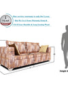 Adorn India Alanza 3 Seater Sofa Digitel Print (Beige)