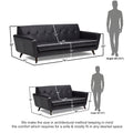 Adorn India Exclusive Alexus Leaterette 3+2 Sofa Set (Black)