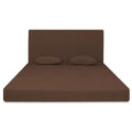 Adorn India Easy Highback Three Seater Sofa Cum Bed Decent 5' x 6' (Brown) (1 Year Warranty)