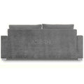 Adorn India Straight Line Three Seater Sofa (Grey)