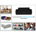 Adorn India Aleena 3 Seater Sofa(Black)