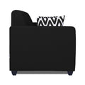 Rio Highback 3+1+1 5 Seater Sofa Set (Black)