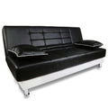 Alexa 3 Seater Sofa cumbed (Black & White)