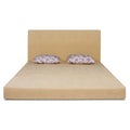 Adorn India Easy Highback Three Seater Sofa Cum Bed Floral 6' x 6' (Beige) (1 Year Warranty)