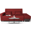 Flora Sofa Cum bed (Maroon)