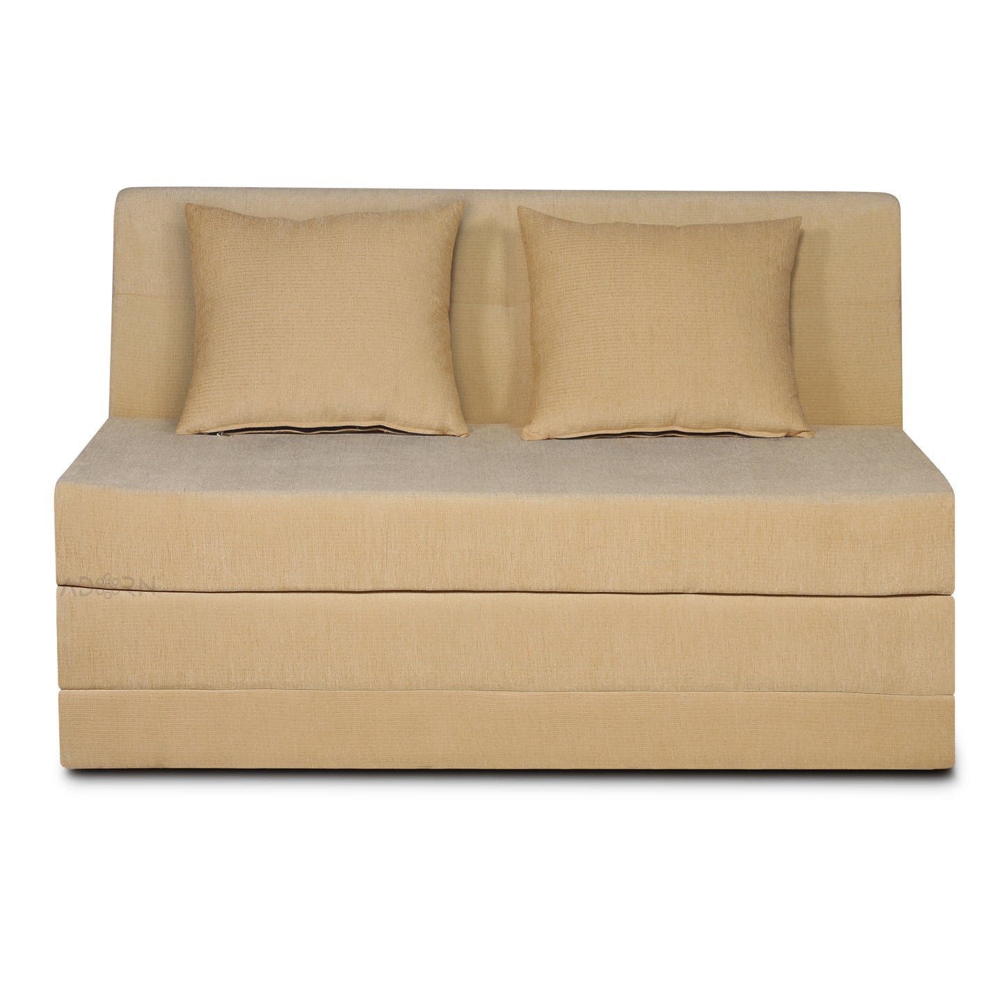 Adorn India Easy Highback Two Seater Sofa Cum Bed Decent 4' x 6' (Beige)