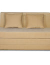 Adorn India Easy Highback Two Seater Sofa Cum Bed Decent 4' x 6' (Beige)
