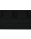 Adorn India Easy Highback Three Seater Sofa Cum Bed Decent 6' x 6' (Black)