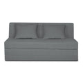 Adorn India Easy Highback 3 Seater Sofa Cum Bed Decent 6' x 6' (Grey) (1 Year Warranty)