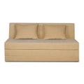 Adorn India Easy Highback Three Seater Sofa Cum Bed Decent 6' x 6' (Beige) (1 Year Warranty)