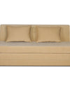 Adorn India Easy Highback Three Seater Sofa Cum Bed Decent 6' x 6' (Beige)