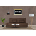 3 Seater Sofa Cum Bed Blake (Brown), Wood, Foam