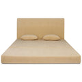 Adorn India Easy Highback Three Seater Sofa Cum Bed Decent 6' x 6' (Beige) (1 Year Warranty)