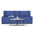 Adorn India Easy Three Seater Sofa Cum Bed Alyn 6'x 6' (Dark Blue)