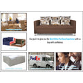 Adorn India Alita 3 Seater Compact Sofa (Camel)