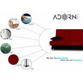 Alyssum 3 Seater Sofa cumbed(Maroon & Black)