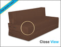 Adorn India Easy Treno 3 Seater Sofa Cum Bed Sit & Sleep Perfect for Guest, Colour Brown, 6'x6', (1 Year Warranty)