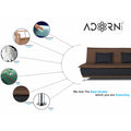 4 Seater Sofa Cum Bed Exclusive Two Tone Arden 4x6(Brown & Black)