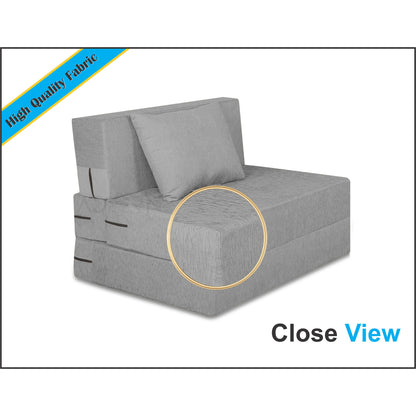 Adorn India Easy Single Seater Sofa Cum Bed Alyn 3'x 6' (Grey)